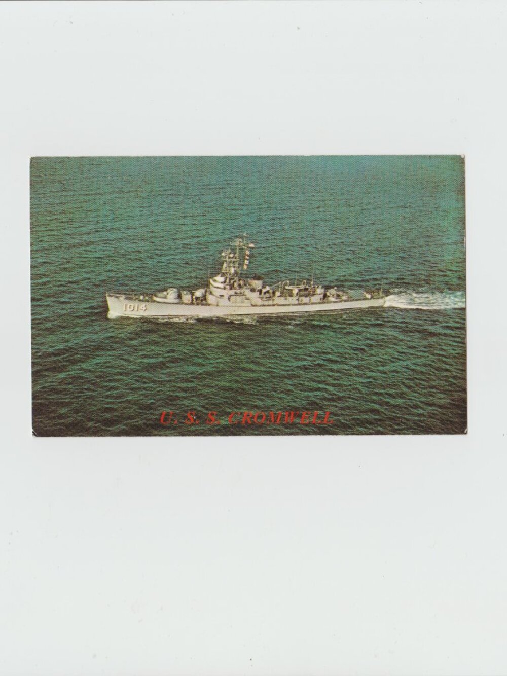 U.S.S. Cromwell (DE - 1014) Postcard